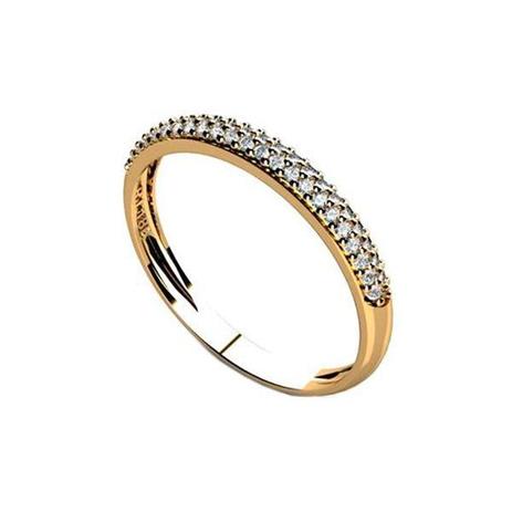 Anel Aparador Ouro 18k Zircônias - cod.16021 - Retran joias é boa?