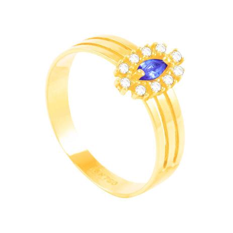 Anel de Formatura em Ouro 18K com Safira - AU4318 - Bruna tessaro Menor preço em Anel de Formatura em Ouro 18K com Safira - AU4318 - Bruna tessaro