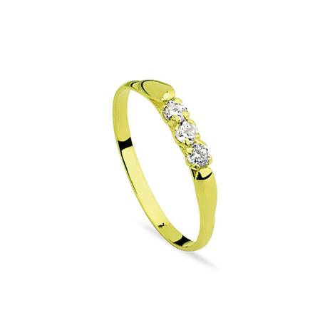 Anel de Ouro 18k Infantil Zircônia Branca an31674 - Joiasgold Menor preço em Anel de Ouro 18k Infantil Zircônia Branca an31674 - Joiasgold