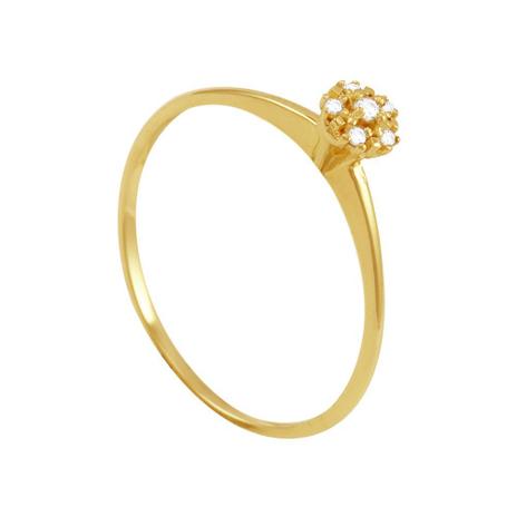 Anel em Ouro 18k Pavê com Zircônias - AU3232 - Bruna tessaro Menor preço em Anel em Ouro 18k Pavê com Zircônias - AU3232 - Bruna tessaro