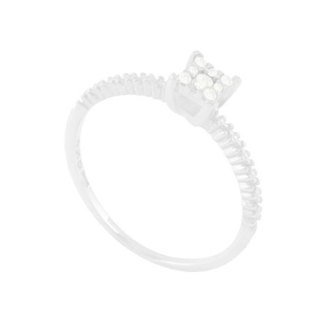 Menor preço em Anel em Ouro Branco 18K com Diamantes - AU5593 - Bruna tessaro