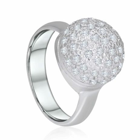Anel Meia Bola 51 Zircônia 1,5mm - Tarciana Menor preço em Anel Meia Bola 51 Zircônia 1,5mm - Tarciana