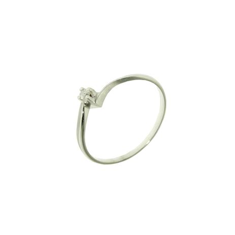 Anel Solitário em Ouro Branco 18K com 1 Diamante de 3 Pontos  - Napoleon Joias é boa?