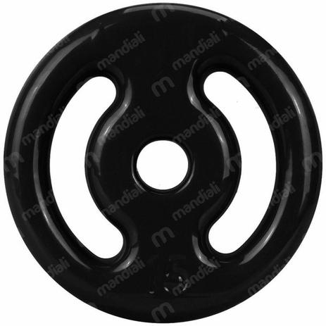 Anilha 15 Kg Emborrachada Vazada Preta Mega Peso Menor preço em Anilha 15 Kg Emborrachada Vazada Preta Mega Peso