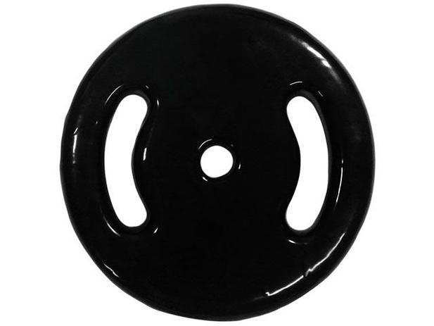 Anilha 15Kg Emborrachada Preto Polimet - 0675 Menor preço em Anilha 15Kg Emborrachada Preto Polimet - 0675
