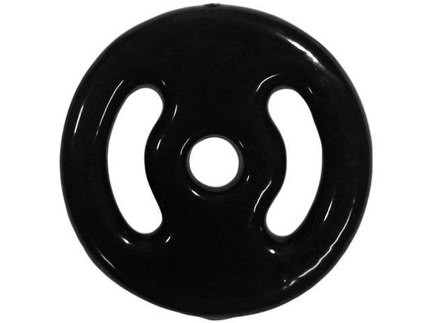 Anilha 2Kg Emborrachada Preto Polimet - 0652 Menor preço em Anilha 2Kg Emborrachada Preto Polimet - 0652