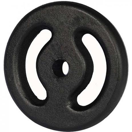 Anilha 5kg em Ferro Fundido Pintada Preto Mega Peso Menor preço em Anilha 5kg em Ferro Fundido Pintada Preto Mega Peso