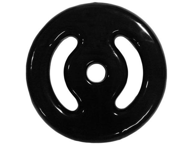 Anilha 5Kg Emborrachada Preto Polimet - 0655 Menor preço em Anilha 5Kg Emborrachada Preto Polimet - 0655