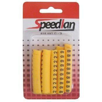 Anilha C/ Números 0 a 9 P/ Cabos Até 10MM (100 peças) - Speedlan Menor preço em Anilha C/ Números 0 a 9 P/ Cabos Até 10MM (100 peças) - Speedlan