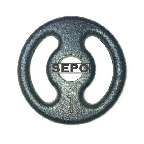 Anilha de Ferro Fundido Pintada - 1 Kg - Sepo - pesos Menor preço em Anilha de Ferro Fundido Pintada - 1 Kg - Sepo - pesos