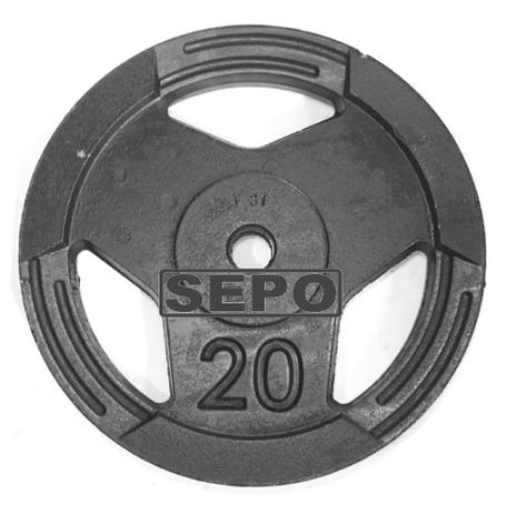 Anilha Sport Luxo - 20 Kg - Sepo - pesos Menor preço em Anilha Sport Luxo - 20 Kg - Sepo - pesos