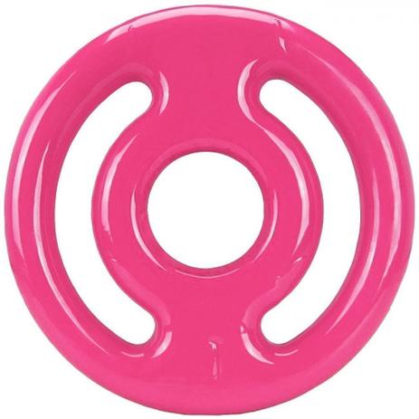 Anilha Vazada Emborrachada 1kg Rosa mega peso Menor preço em Anilha Vazada Emborrachada 1kg Rosa mega peso