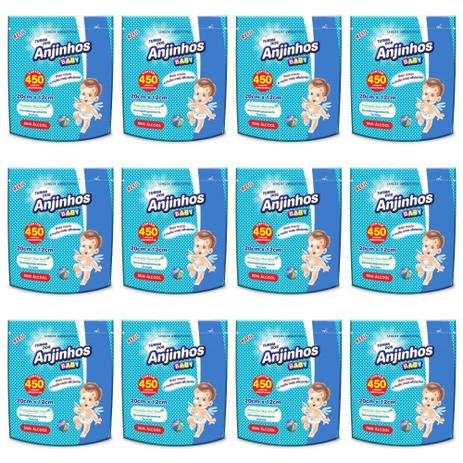 Anjinhos Lenços Umedecidos Refil Meninos C/450 (Kit C/12) Menor preço em Anjinhos Lenços Umedecidos Refil Meninos C/450 (Kit C/12)