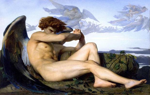 Menor preço em Anjo Caído - Alexandre Cabanel - Tela 30x47 Para Quadro - Santhatela