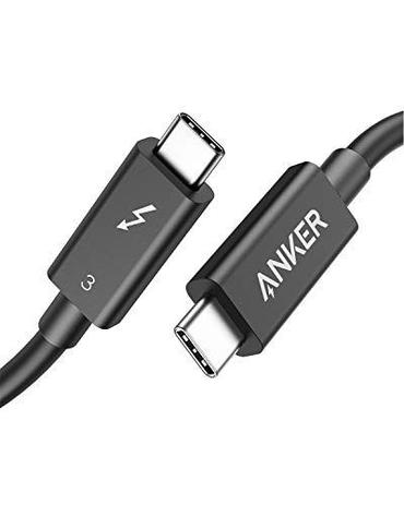 Anker Thunderbolt 3.0 cabo 2,3 pés, suporta carregamento de 100 W/40 Gbps transferência de dados USB C para cabo USB C, Menor preço em Anker Thunderbolt 3.0 cabo 2,3 pés, suporta carregamento de 100 W/40 Gbps transferência de dados USB C para cabo USB C,