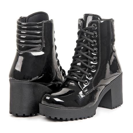 ankle boot de cadarço