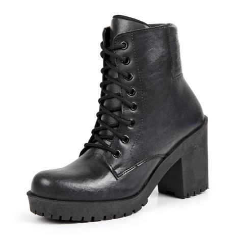 ankle boot de cadarço