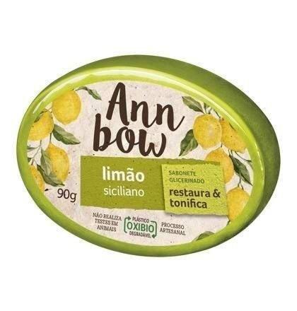 Ann Bow Limão Sabonete Glicerina 90g (Kit C/12) Menor preço em Ann Bow Limão Sabonete Glicerina 90g (Kit C/12)