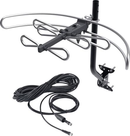 Antena de TV Digital Externa HDTV UHF VHF Com Suporte e Cabo 20 Metros HDO-10K Vinik Menor preço em Antena de TV Digital Externa HDTV UHF VHF Com Suporte e Cabo 20 Metros HDO-10K Vinik