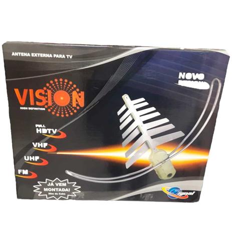 Antena Digital Externa 4x1 Amplificada Completa Prime Vision - Signal Menor preço em Antena Digital Externa 4x1 Amplificada Completa Prime Vision - Signal