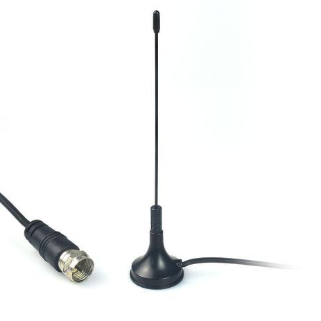 Antena digital interna exbom mini cabo de 1.5mt Menor preço em Antena digital interna exbom mini cabo de 1.5mt