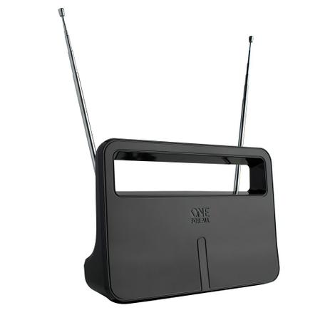 Antena Interna Amplificada De 38 Db FM, VHF UHF E ISDB-T - ONE FOR ALL Menor preço em Antena Interna Amplificada De 38 Db FM, VHF UHF E ISDB-T - ONE FOR ALL