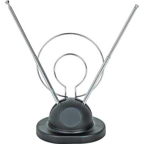Antena Interna Dupla Com Base Uhf, Vhf E Fm 008-8701 - Chipsce Menor preço em Antena Interna Dupla Com Base Uhf, Vhf E Fm 008-8701 - Chipsce