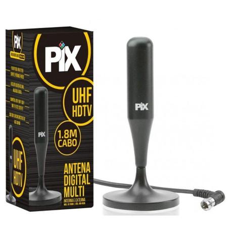 Antena Interna HDTV 1.80M com Imã Plug 90 Grau 0089506 - Pix Menor preço em Antena Interna HDTV 1.80M com Imã Plug 90 Grau 0089506 - Pix