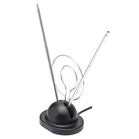 Antena Interna para TV 4 Estagios com Base Cabo Coaxial - Generico Menor preço em Antena Interna para TV 4 Estagios com Base Cabo Coaxial - Generico