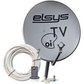 Antena Oi Ku 60 cm Com Lnbf Ku E Kit Acessórios - Elsys - Oi tv Menor preço em Antena Oi Ku 60 cm Com Lnbf Ku E Kit Acessórios - Elsys - Oi tv