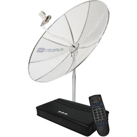 Antena Parabolica Cromus CR1500 1,50m, Multiponto c/receptor Menor preço em Antena Parabolica Cromus CR1500 1,50m, Multiponto c/receptor