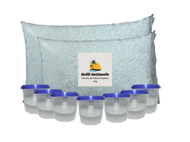 Anti Mofo Refil Combo - 2 Kg Cloreto De Cálcio E 7 Potes - Empório Menor preço em Anti Mofo Refil Combo - 2 Kg Cloreto De Cálcio E 7 Potes - Empório