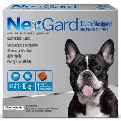 Anti Pulgas e Anti Carrapatos Nexgard Cães 4,1 a 10kg (28,3mg) - Merial Menor preço em Anti Pulgas e Anti Carrapatos Nexgard Cães 4,1 a 10kg (28,3mg) - Merial