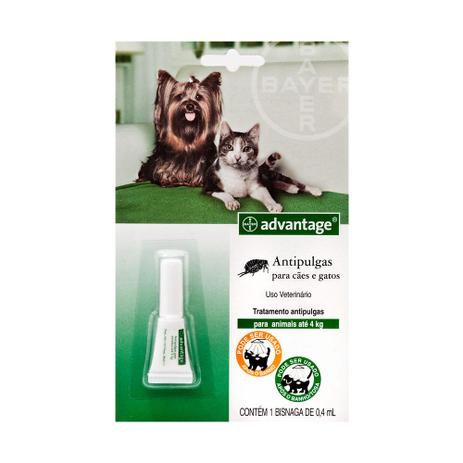 Anti Pulgas para cães e gatos Bayer Advantage até 4kg Menor preço em Anti Pulgas para cães e gatos Bayer Advantage até 4kg