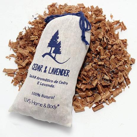 Anti-Traças Sachê Aromático Cedro e Lavanda -UN - Lvs Home & Body Menor preço em Anti-Traças Sachê Aromático Cedro e Lavanda -UN - Lvs Home & Body