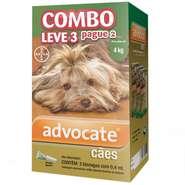 Antipulgas Bayer Advocate Combo Para Cães até 4 Kg Menor preço em Antipulgas Bayer Advocate Combo Para Cães até 4 Kg