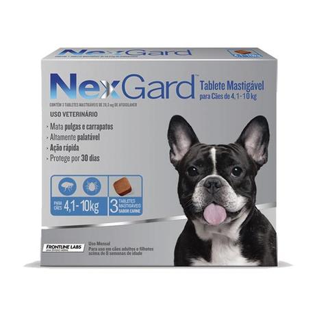 Antipulgas e Anticarrapatos NexGard para Cães de 4,1 a 10 Kg - Merial é boa?