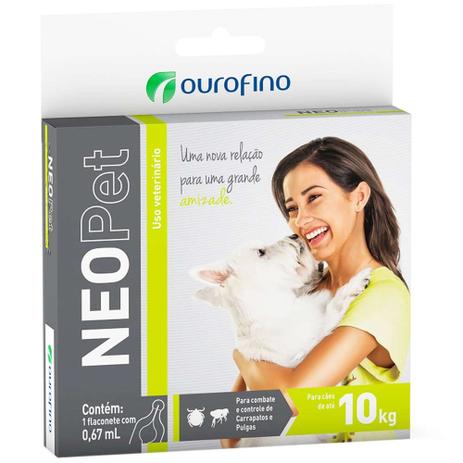 Antipulgas e Carrapatos Ouro Fino Neopet 0,67mL para Cães até 10 Kg Menor preço em Antipulgas e Carrapatos Ouro Fino Neopet 0,67mL para Cães até 10 Kg