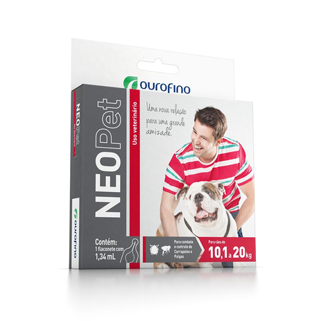Antipulgas e Carrapatos Ouro Fino Neopet 1,34mL para Cães de 10,1 a 20Kg Menor preço em Antipulgas e Carrapatos Ouro Fino Neopet 1,34mL para Cães de 10,1 a 20Kg
