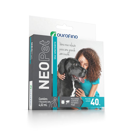 Antipulgas e Carrapatos Ouro Fino Neopet 4,02mL para Cães acima de 40Kg Menor preço em Antipulgas e Carrapatos Ouro Fino Neopet 4,02mL para Cães acima de 40Kg