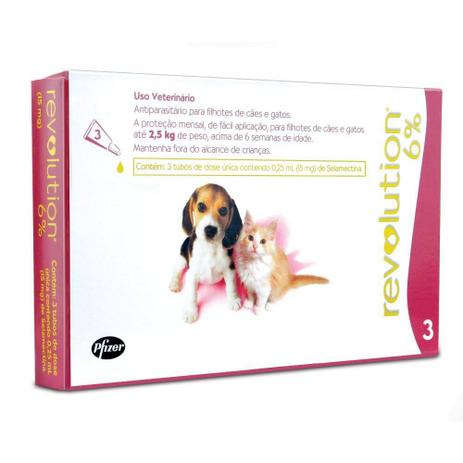 Antipulgas e Carrapatos Zoetis Revolution 6 0,25ml para Cães e Gatos até 2,5 kg com 3 Unidades é boa?