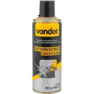 Antirrespingo spray 280 g / 400 ml, com silicone, VONDER Menor preço em Antirrespingo spray 280 g / 400 ml, com silicone, VONDER