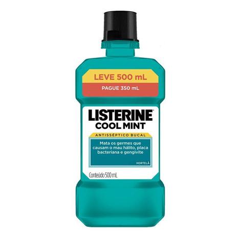 Antiséptico Bucal Listerine Cool Mint Leve 500 Pague 350ml é boa?