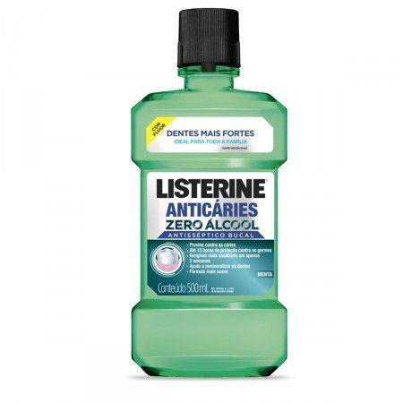 Antisséptico Bucal Listerine Anticáries 500 ml Menor preço em Antisséptico Bucal Listerine Anticáries 500 ml
