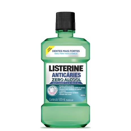 Antisséptico Bucal Listerine Anticáries Zero Álcool 500ml Menor preço em Antisséptico Bucal Listerine Anticáries Zero Álcool 500ml