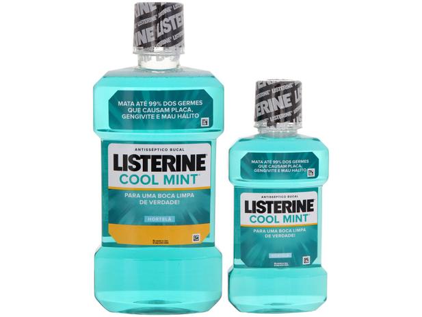 Antisséptico Bucal Listerine Cool Mint - 500ml e 250ml