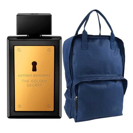 Antonio Banderas The Golden Secret Kit Perfume Masculino EDT 100ml + Mochila Menor preço em Antonio Banderas The Golden Secret Kit Perfume Masculino EDT 100ml + Mochila