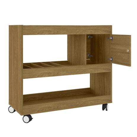 aparador barzinho com rodas rústico para sala adega carrinho - Bechara é boa?