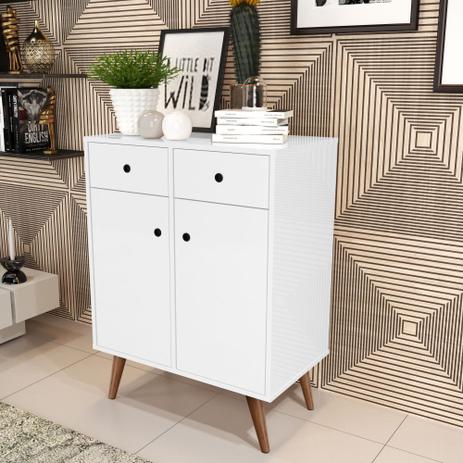 Aparador Buffet Living Retrô - Branco - RPM Móveis - 621 Menor preço em Aparador Buffet Living Retrô - Branco - RPM Móveis - 621