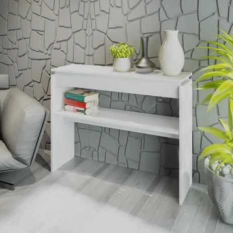 Aparador com Prateleira Creta Artely Branco Menor preço em Aparador com Prateleira Creta Artely Branco